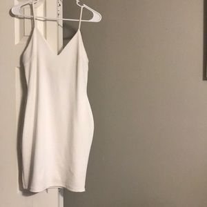 White bodycon dress